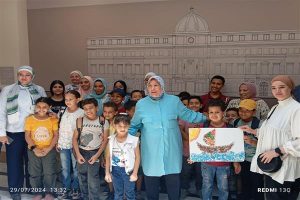 أطفال أتوبيس الفن الجميل في ضيافة متحف البريد المصري | صور